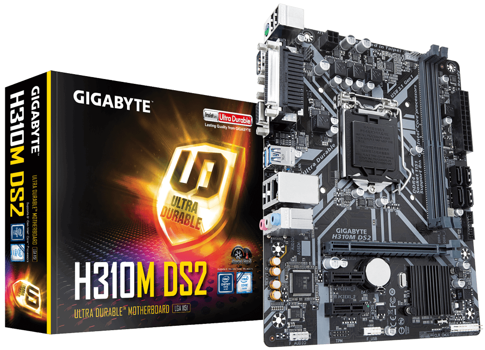 H310M DS2V DDR3 + i7-8700 + 8GB☓2 ジャンク扱い Gigabyte H310M DS2 - Motherboard Specifications On MotherboardDB